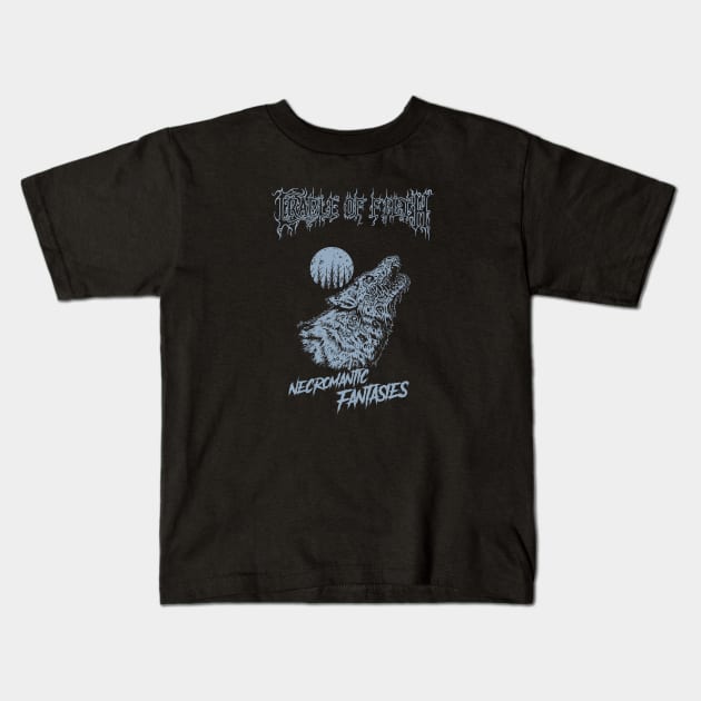 Necromantic Fantasies Kids T-Shirt by Visionary Canvas